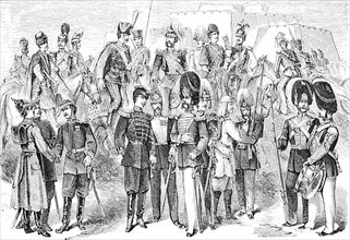 Uniforms of Russian soldiers in 1880, Russian dragoons and hussars