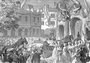 The Reception of the King of Prussia in Homburg, Wilhelm I. Wilhelm Friedrich Ludwig