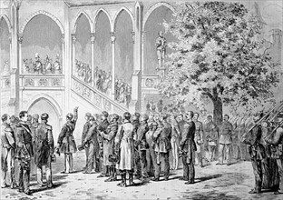 Speech by Count Stillfried to the King, Hohenzollern Castle