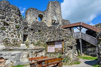 Alt-Trauchburg castle ruins, 13th century Bavaria
