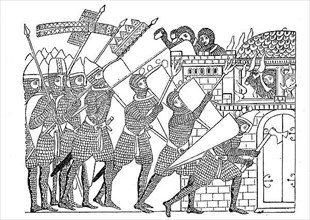 Cultural state in the 12th century, siege of a castle