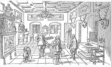 Cultural state in the 17th century, princely living room in 1639