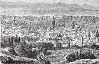 View of Damascus in 1880, Syria