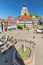 Collegiate Church and Town Hall on the Market Square, Herrenberg