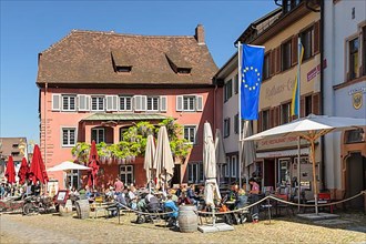 Street cafe on the market square, Staufen im Breisgau