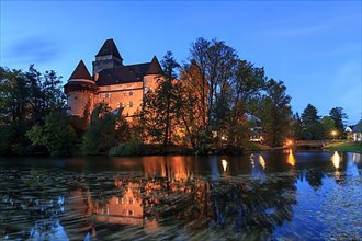 Heidenreichstein Castle at dusk, Heidenreichstein