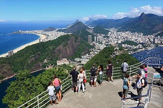 View of the city of Rio de Janeiro from Sugar Loaf Mountain, Brazil