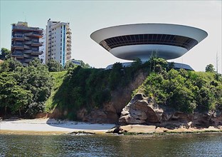 Museu de Arte Contemporanea de Niteroi, museum for contemporary art in Niteroi in the immediate vicinity of Rio de Janeiro