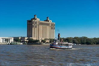 Steamboat on the Savannah river, Savannah
