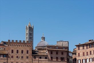 View of the Siena Cathedral, Cattedrale di Santa Maria Assunta