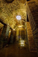 Interior of historic Roman cistern, Volterra