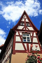 Historic half-timbered house in Lauf an der Pegnitz. Nuernberger Land, Middle Franconia