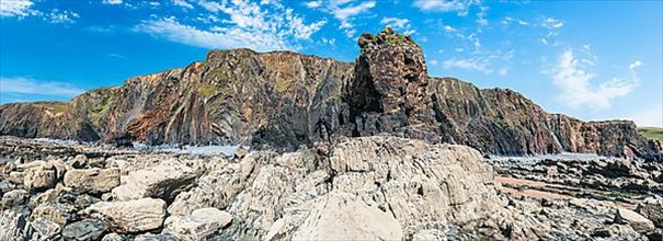 Cliffs on the Sandymouth Bay Beach, National Trust
