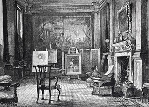 Artist's studio, Mr. J. E. Millais at home. Sir John Everett Millais