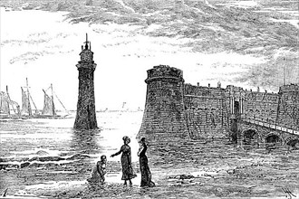 Fort and lighthouse, New Brighton
