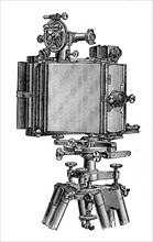 A phototheodolite by the Hartl company, theodolite is a precision instrument for measuring angles in the horizontal and vertical planes