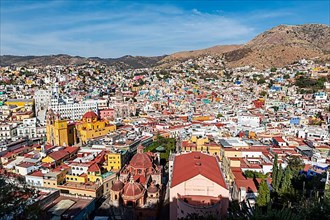 Overlook over the Unesco site Guanajuato, Mexico