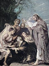 Christ Raising Lazarus, painting by Peter Paul Rubens