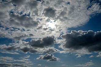 Clouds and sun, Graswarder peninsula