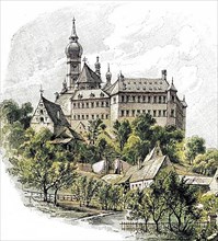 Andechs Monastery in 1875, Bavaria