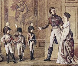 On Christmas Eve in 1803, Frederick William III presented the Crown Prince in the uniform of the Garde du Corps