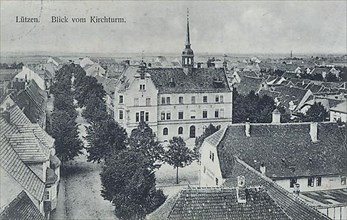 View from the church tower in Luetzen, Burgenlandkreis