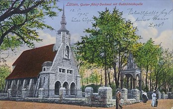 Gustav Adolph monument and memorial chapel in Luetzen, Burgenlandkreis