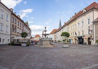 Main square with town hall, St. Veit an der Glan