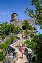 Torre Guaita or Rocca Guaita, old watchtower on Monte Titano mountain