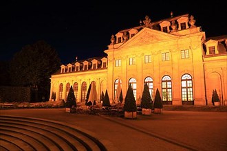 Orangery at the city palace, evening
