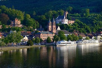 View of the town of Miltenberg with Main, Lower Franconia