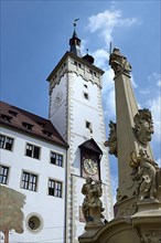 Old Town Hall and Vierroehrenbrunnnen, Wuerzburg