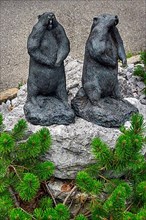 Two marmot figures, Riezlern