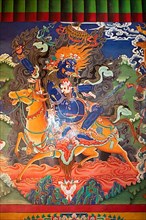 Mural painting, Likir Monastery or Likir Gompa