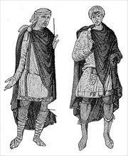 Germanic costumes from the fifth to eighth centuries, Germany