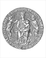 Medieval church seal, secret seal of a suffragan bishop