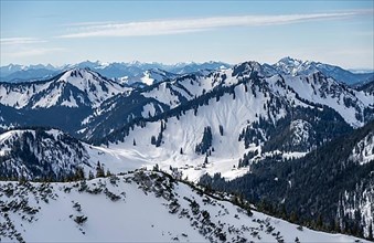 Mountains in winter, Schlierseer Berge
