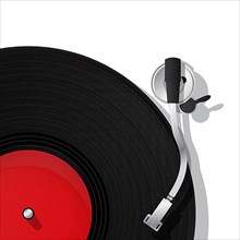 DJ icon, isolated objects oveer white background