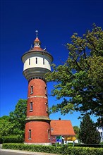 Historic water tower in Schillingsfuerst. Schillingsfuerst, Ansbach