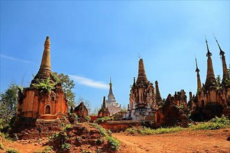 Shwe Inn Dein Pagoda. Indein, Shan State