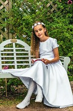 First Holy Communion of Little Girl,
