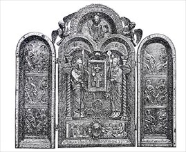 Liturgical devices of the Middle Ages, triptych