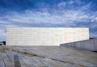 Sloping marble staircase to the roof of the Oslo Opera House, Operahuset Oslo