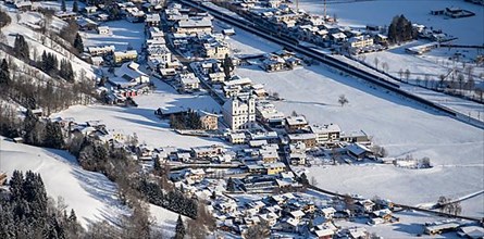 Snow-covered valley, Brixen im Tha