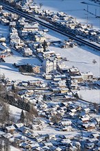 Snow-covered valley, Brixen im Thale