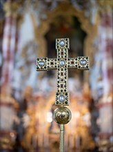 Cross in the chancel of the pilgrimage church of the Flagellated Saviour on the Wies, Wieskirche