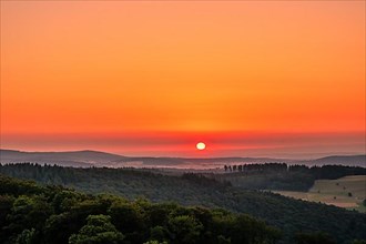 Sunset in the evening landscape shot, Zacken