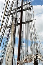 Rigging on a sailboat, Baltic Sea