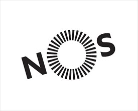 NOS Portuguese media company, rotated logo