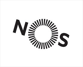 NOS Portuguese media company, rotated logo